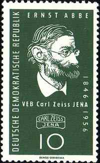 Postage stamp of Ernst Abbe
 