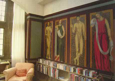 Keynes' room in King's College decorated by Vanessa Bell and Duncan Grant
 