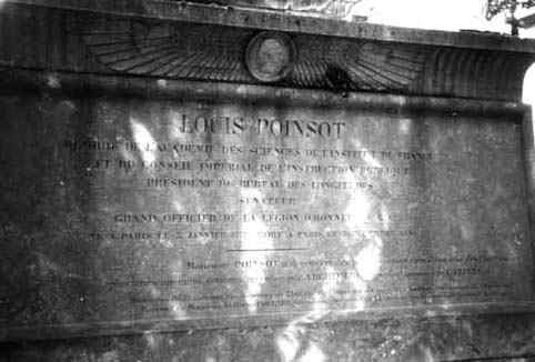 Poinsot's grave in the Père Lachaise cemetery in Paris
 