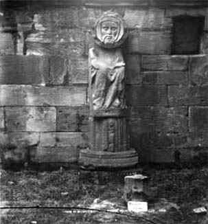 Scot's (possible) tomb in Melrose Abbey
 